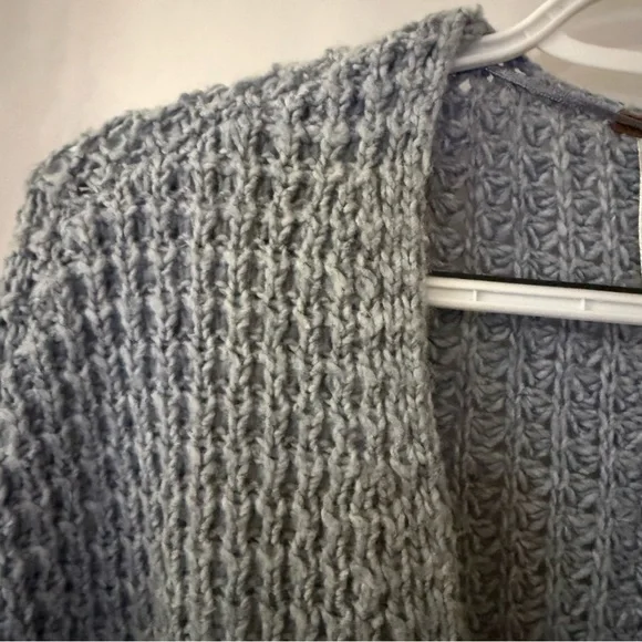 FREE PEOPLE Breeze Wool / Angora Rabbit Hair Blend Chunky Cardigan Size L - Picture 9 of 13